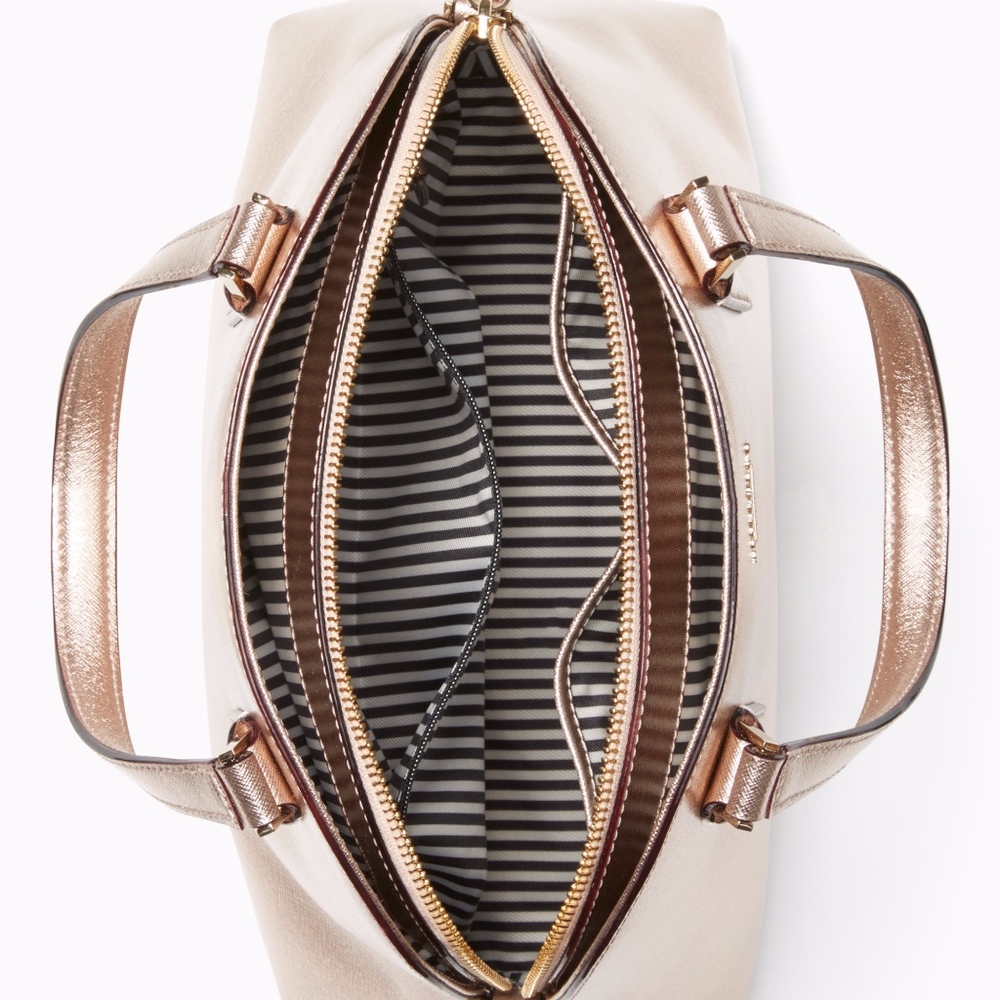 Kate Spade Gold  Purse Satchel Bag RARE NWT - Picture 4 of 4